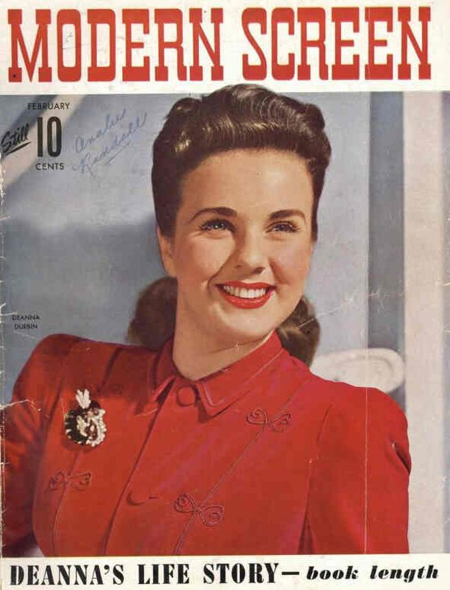 MODERN SCREEN magazine cover Issue 147 February 1943